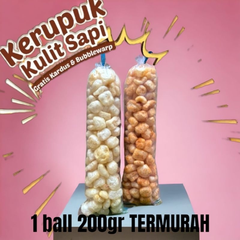 

Kerupuk kulit sapi 1 bal 200gram dorokdok (TERMURAH)