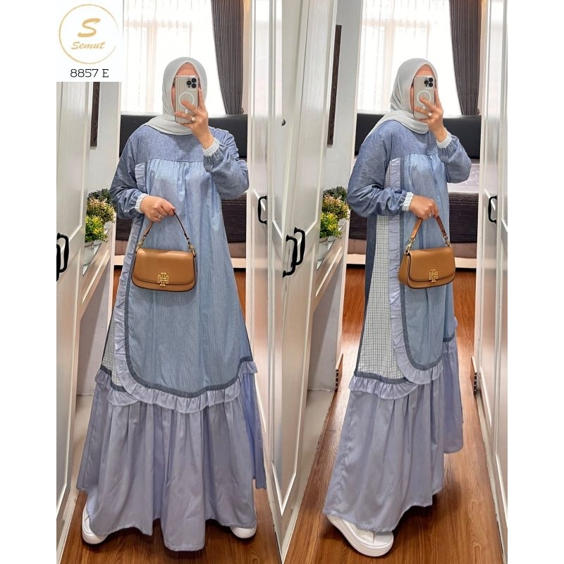 gamis syaina by:smut. ori syaina. gamis katun.