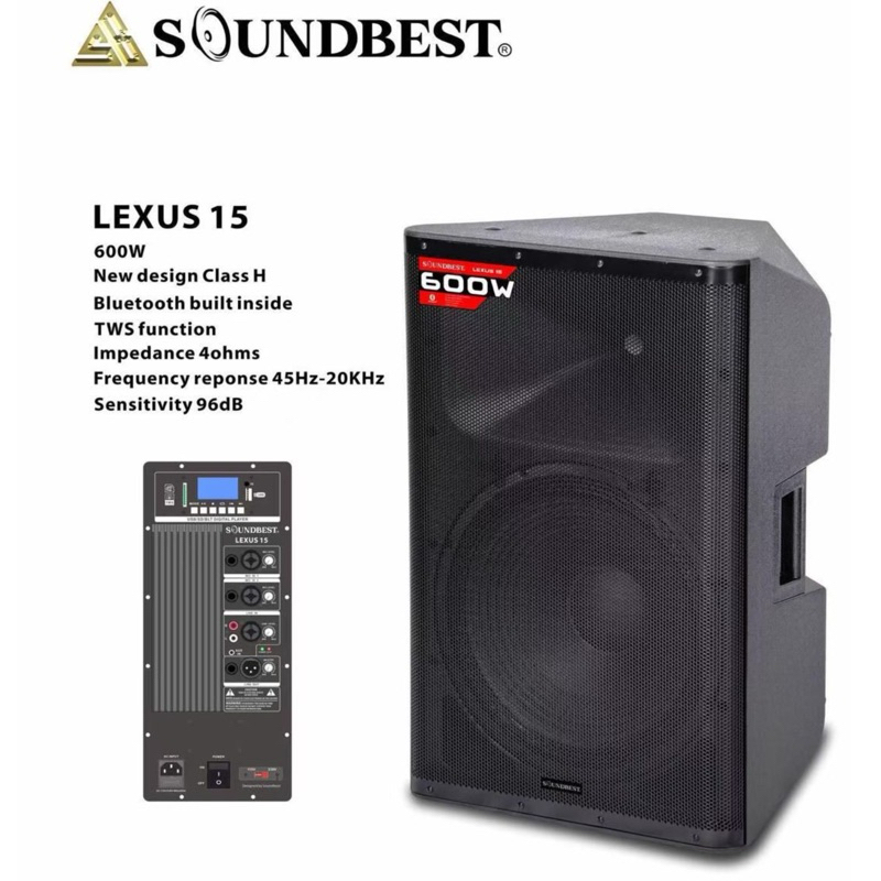 speaker aktif soundbest lexus 15 original 15 inch bluetooth