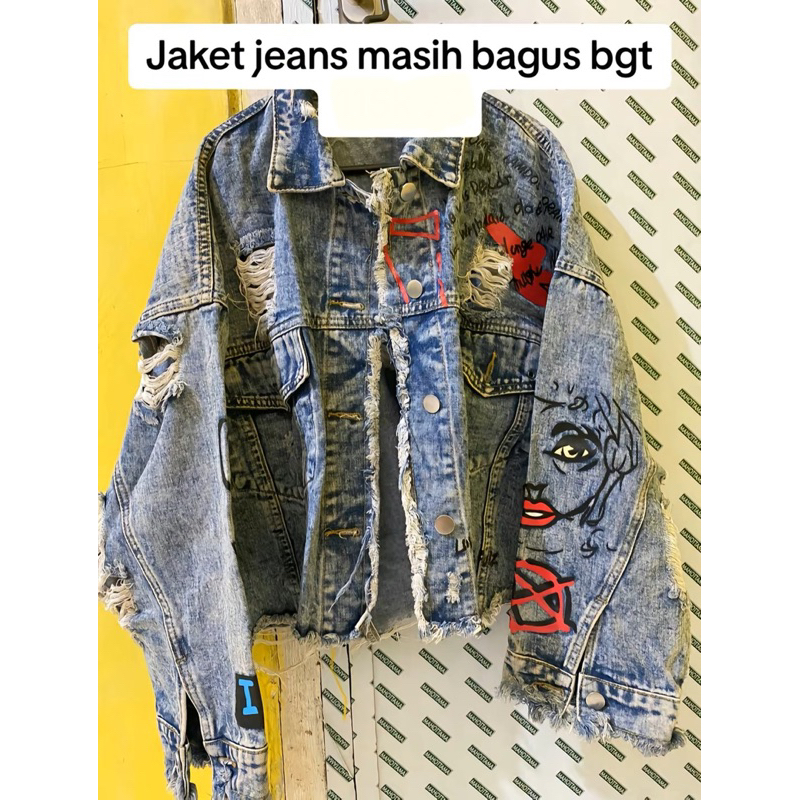 JAKET JEANS AMR ORIGINAL PRELOVED LIKE NEW