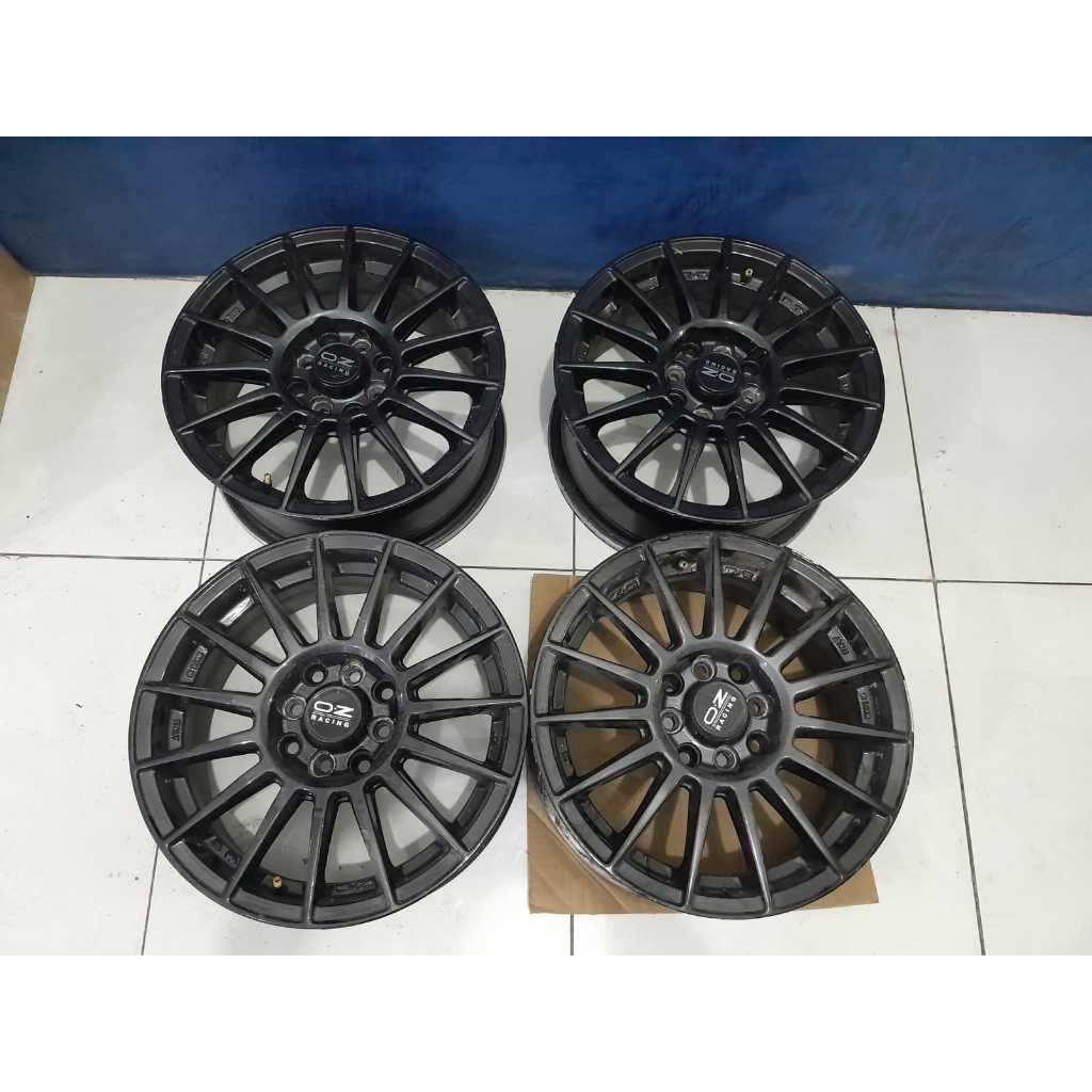 Velg Mobil Bekas Racing OZ R15X6,5 lobang baut 4 pcd 8X100/114 ET42 Pnp Mobilio,Xenia,Brio,Freed,Con