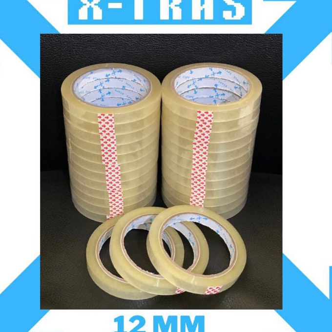

HJ6 Selotip Isolasi Solatip Bening 12 MM 9 Yard 1 slop isi 12 pcs