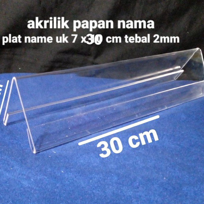 

HJ6 akrilik papan namaplatename uk 7 x 3 cm tebal 2mm