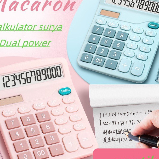 

KF7 Kalkulator Surya Kalkulator Warna Bergaya 12Bit