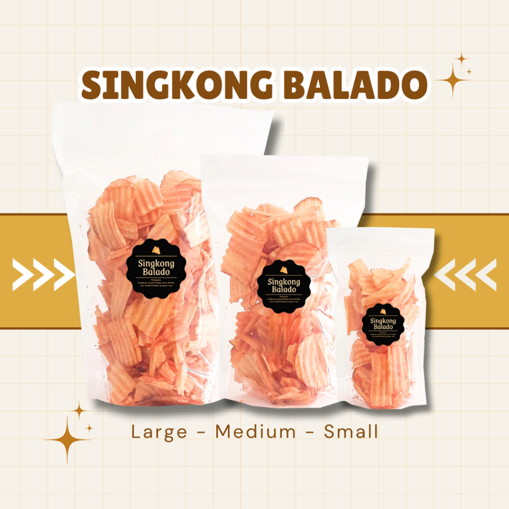 

[DELISH SNACKS] Keripik Singkong Balado / Snack Cemilan Camilan Jajanan Asin Pedas Gurih