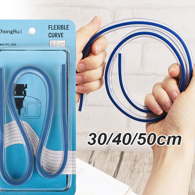 

Hematku Flexible Penggaris Pola 5cm Curve Ruler CT5 Bahan Plastic Vinyl Lengkung Quilters Flexi Elastic Measuring Measure Jahit Tailors Drawing Drafting Draf Draft Tool