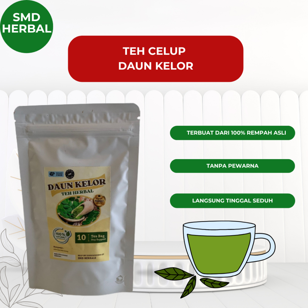 

Moringa tea | Teh Celup Kelor | Teh Herbal Daun Kelor | Teh Kelor Superfood-SMD