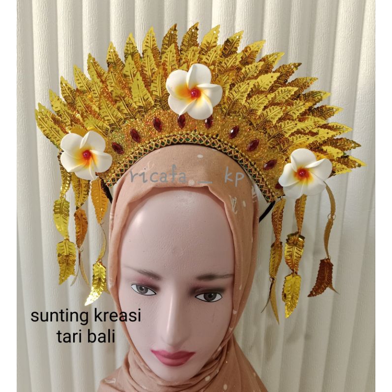 sunting tari bali anak - sunting tari kreasi - mahkota tari kreasi bali - aksesoris tari anak