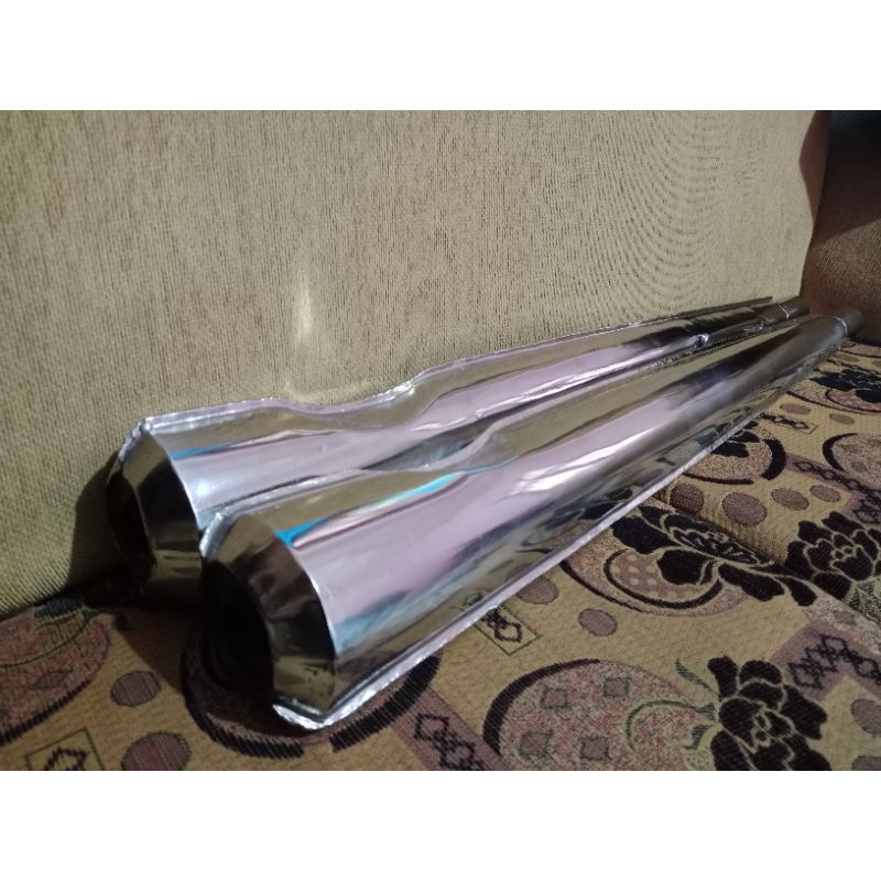 Knalpot Cb125, 175, 200 Twin HM 354 Crom