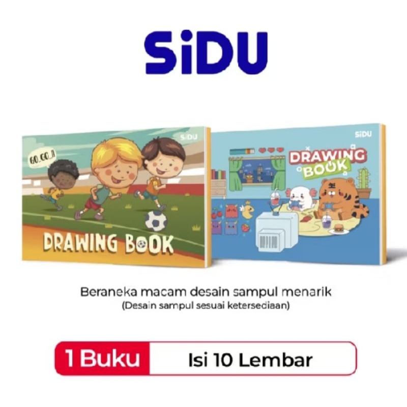 

(FREE PENSIL) Buku Gambar SIDU A3 10 lembar isi 5 buku / 1 pak