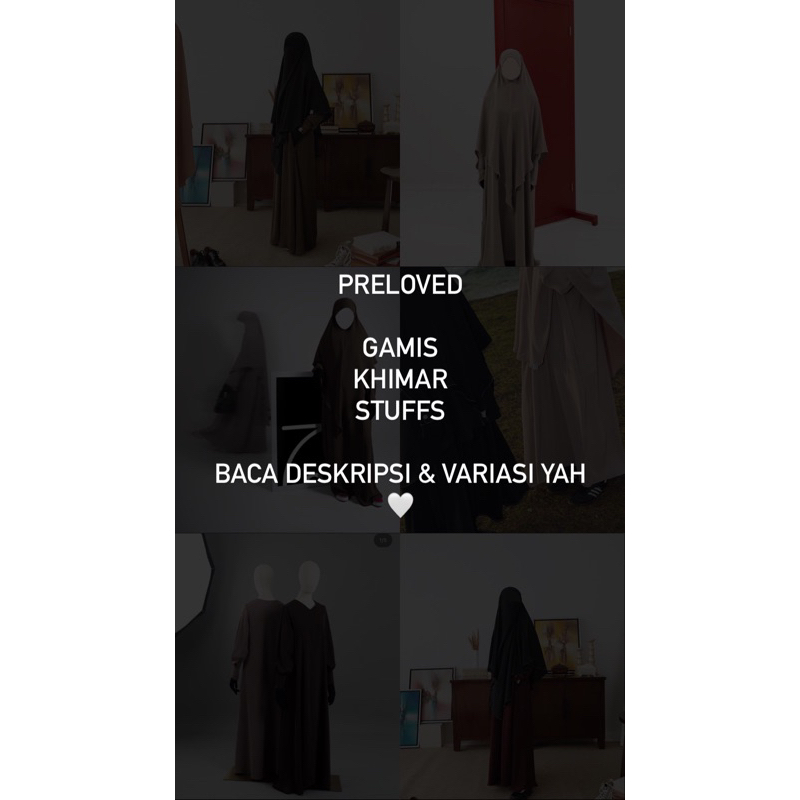 Preloved Gamis Khimar | aljenna | elmadina