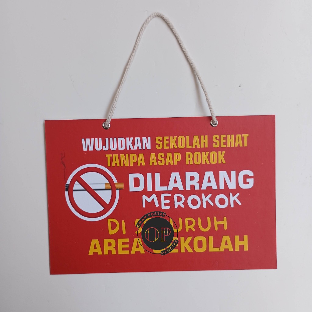 

Hard Poster Dilarang Merokok Diarea Sekolah - Sekolah Sehat Tanpa Asap Rokok