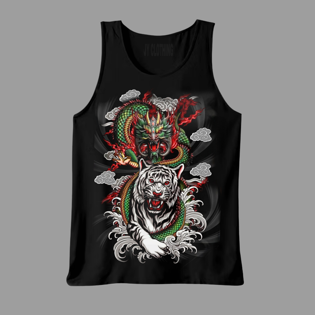 Singlet Lekbong Pria Motif Macan Mc 43