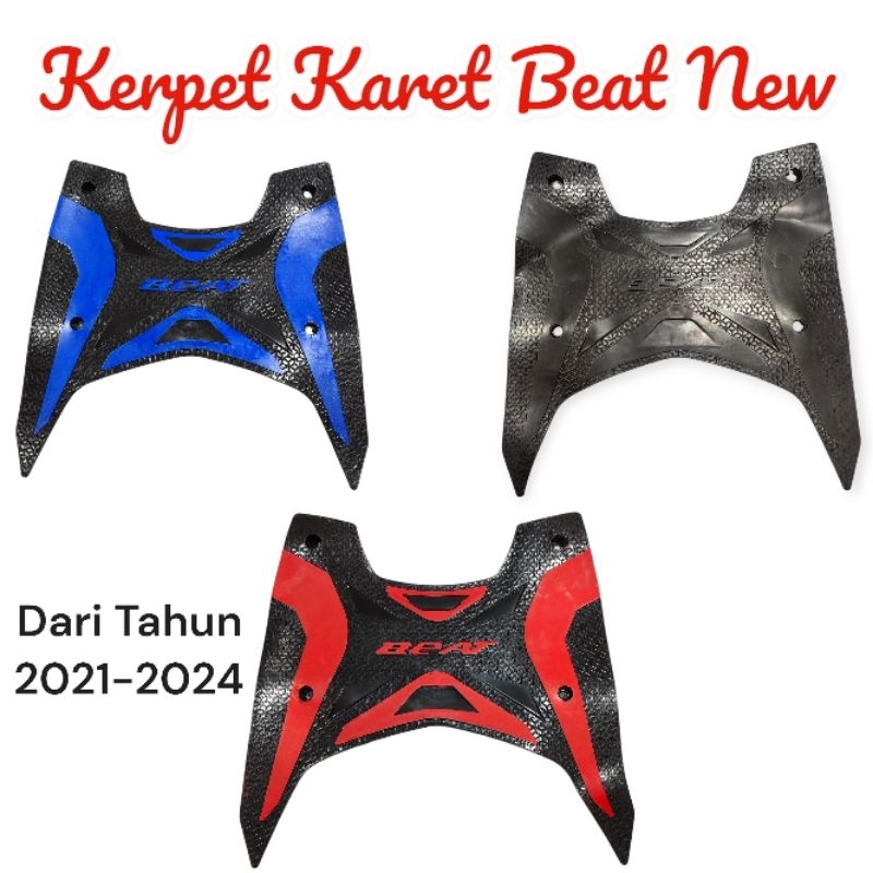 Karpet Motor Beat New 2022-2024 /Pijakan Kaki Motor Honda Beat New 2022-2024