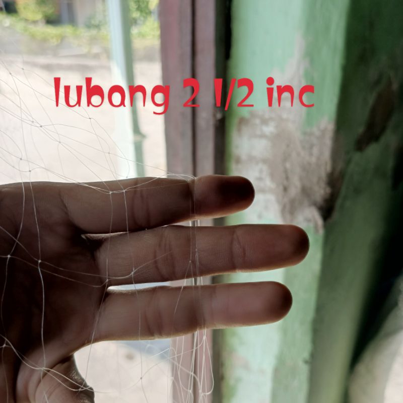 Jaring Ikan siap pakai ~ panjang 25 meter