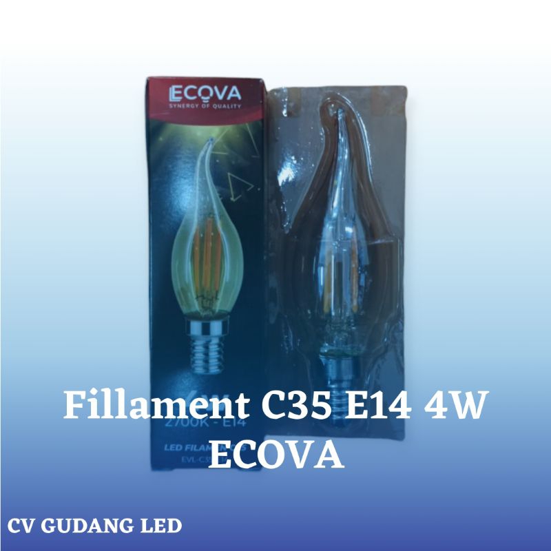 Ecova Fillament C35 E14 4W