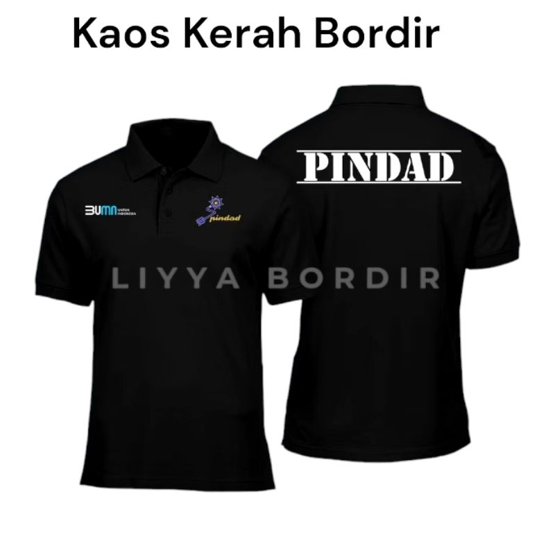 Kaos Kerah PINDAD Kaos Polo PINDAD Baju PINDAD Lengan Pendek