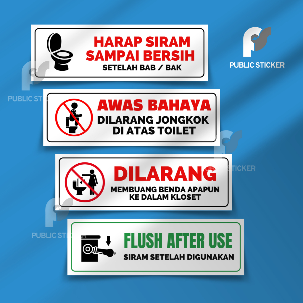 

STICKER HIMBAUAN SAAT DI TOILET