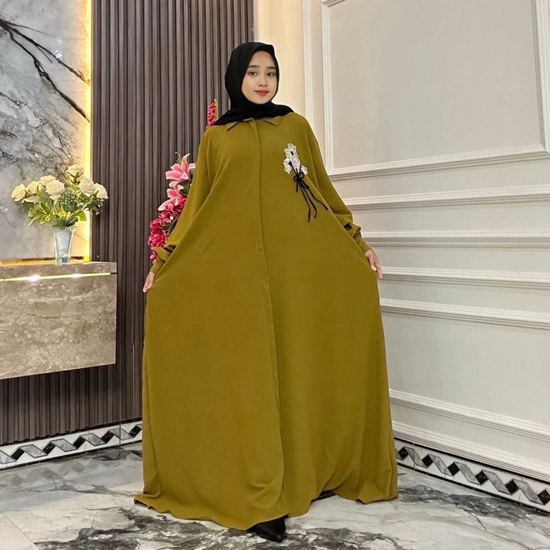 Naura Dress Big Size - Gamis Wanita Jumbo LD 150 cm