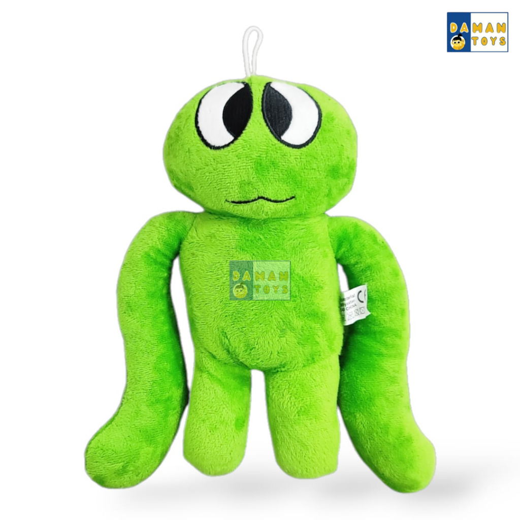 Rainbow Friends Roblox Green Alien Mainan Boneka