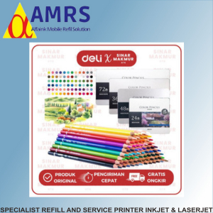 

Deli High-grade Oil Pencil Color Pensil Warna Minyak 24,36,72 Warna
