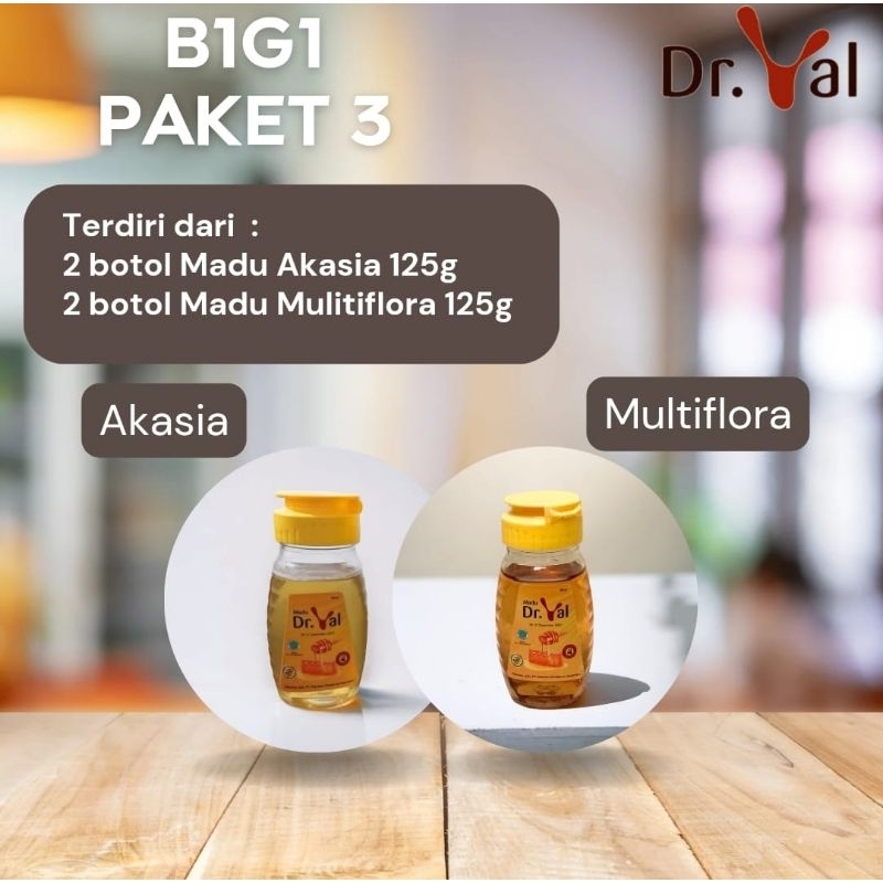 

PROMO B1G1 MADU AKASIA & MADU MULTIFLORA 125g ( Beli 1 Gratis 1 )
