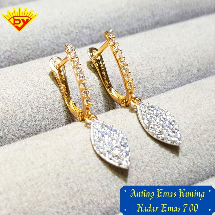 Anting Emas Permata Kadar Emas 700
