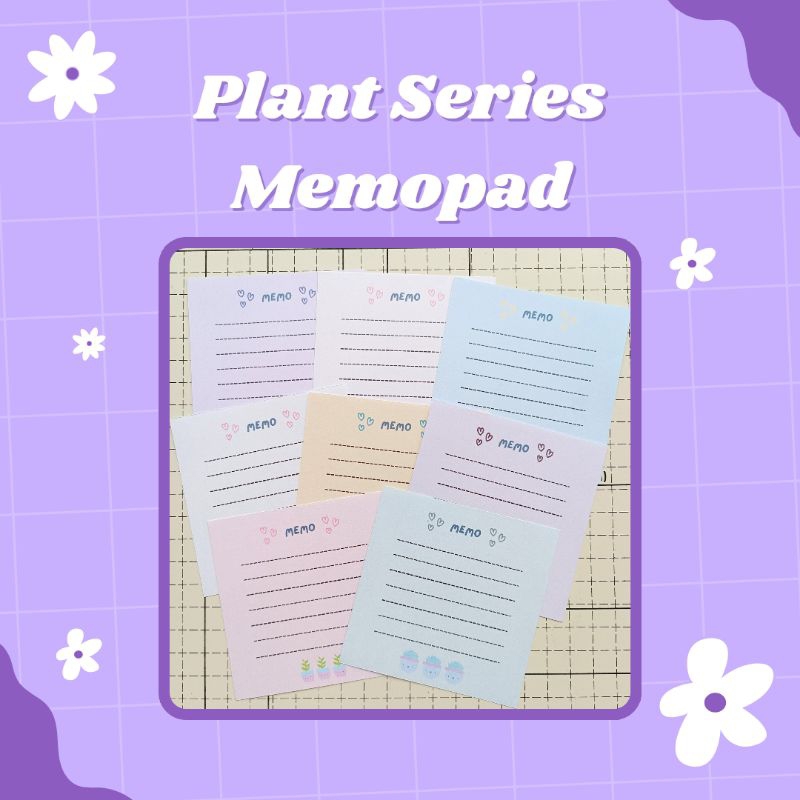 

PLANT SERIES MEMOPAD || Memopad Lucu, Memopad Aesthetic