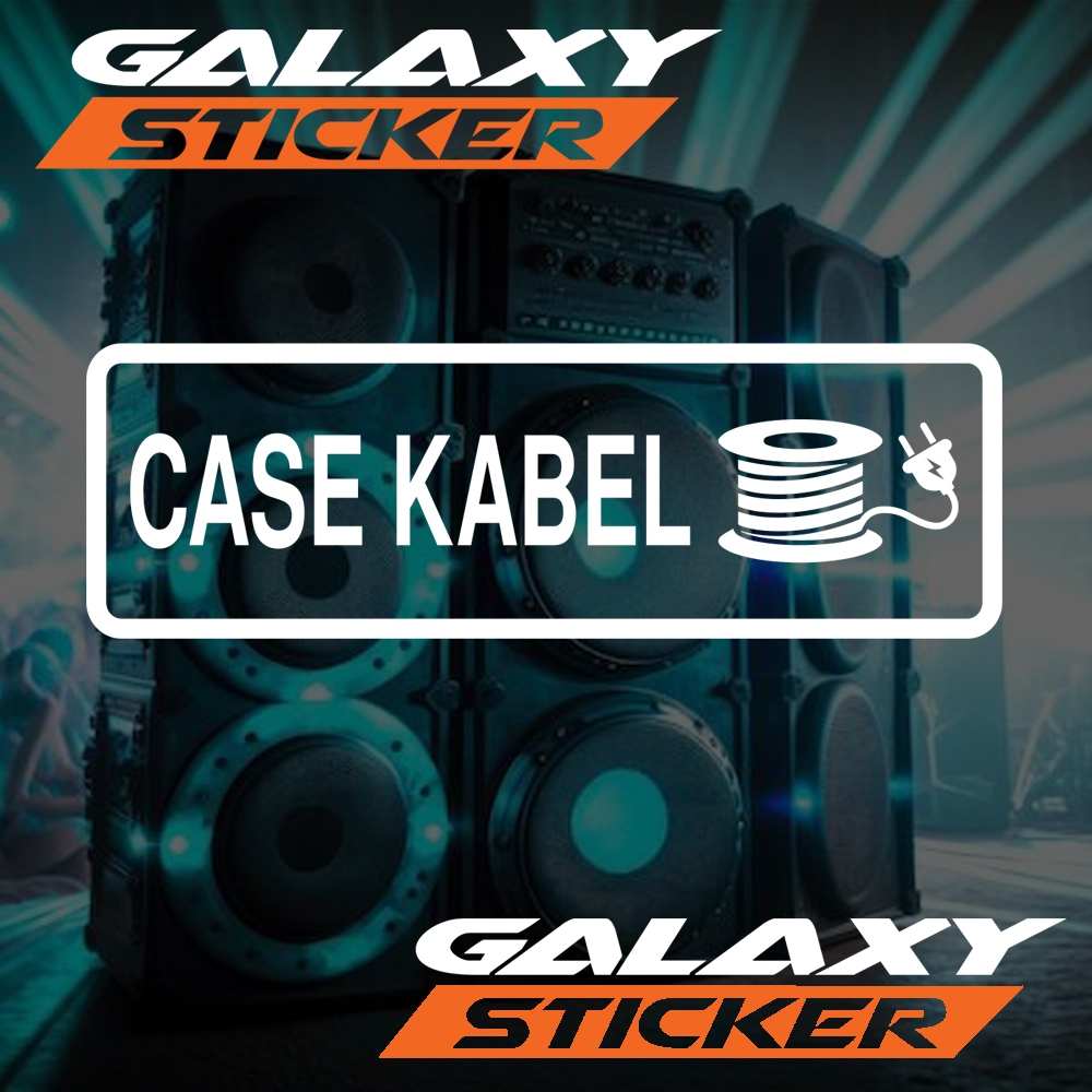 

cutting sticker hardcase box sound system case kabel.stiker label koper kabel