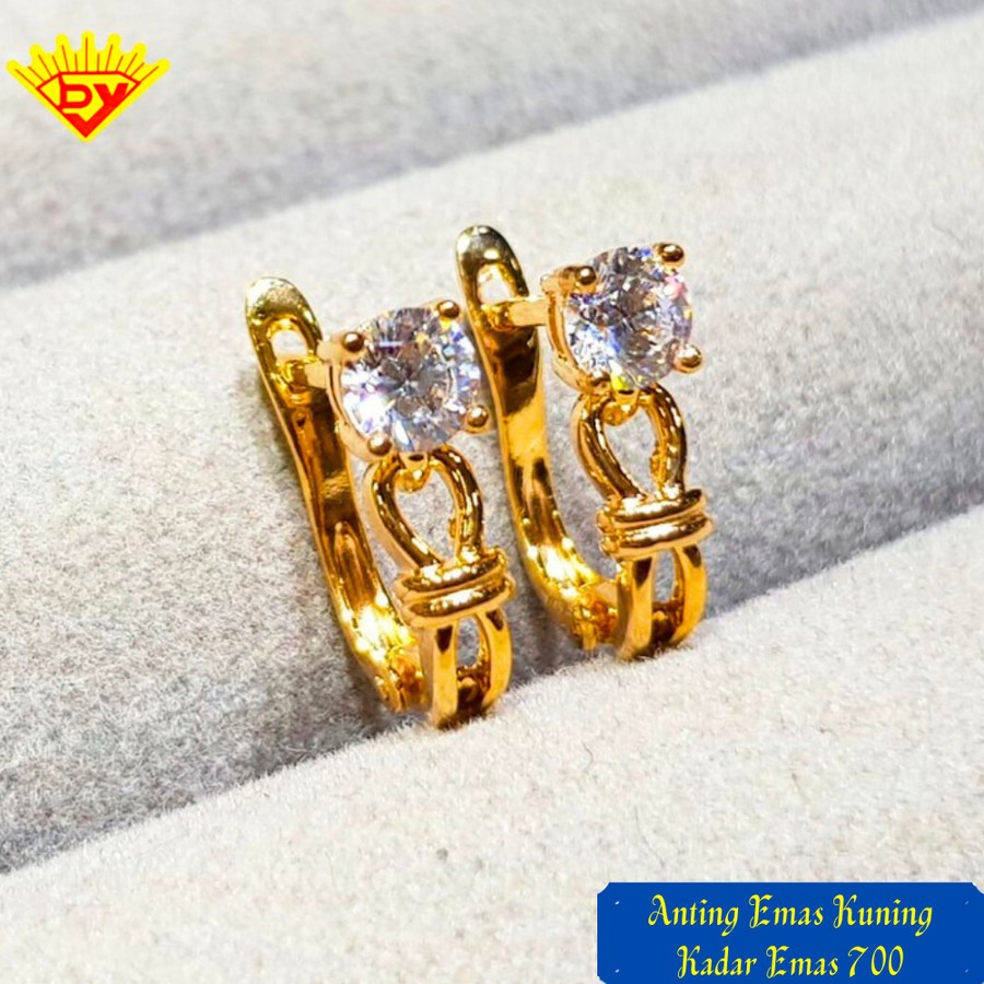 Anting Emas kuning Kadar Emas 700
