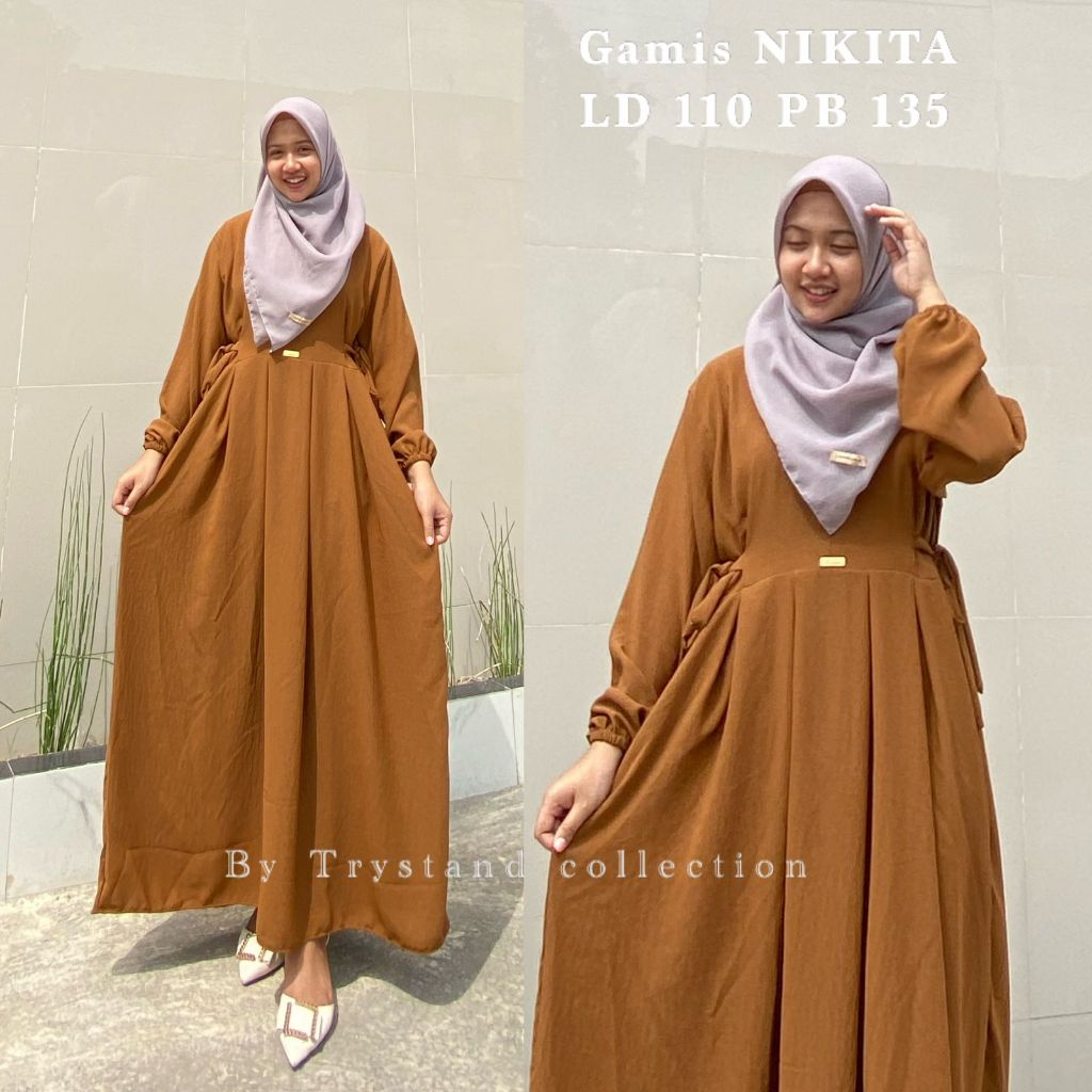 Baju Dress Polos Tanggung Ibu Hamil Gamus Wanita Terbaru 2025 Perempuan Pakaian Sar I Saryi Gams Sar