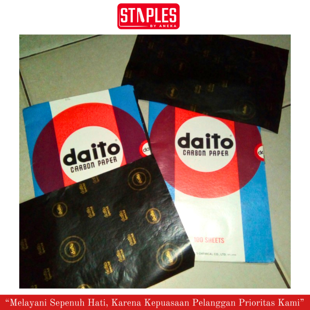 

Karbon Daito Folio Hitam 1 Pak Isi 100 Sheet / Carbon Black