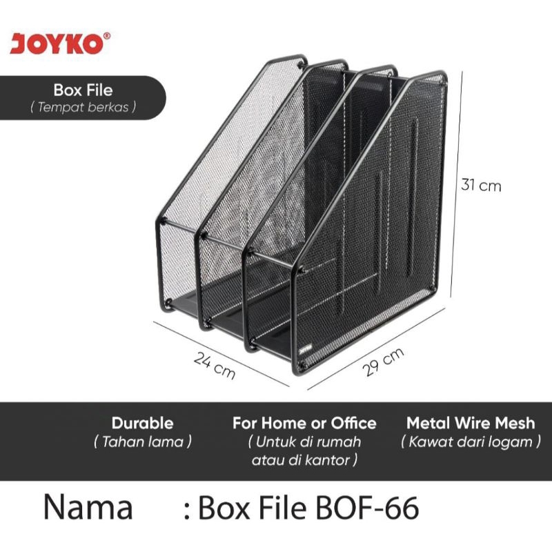 

Box File Besi Joyko BOF-66 (1set) 3susun