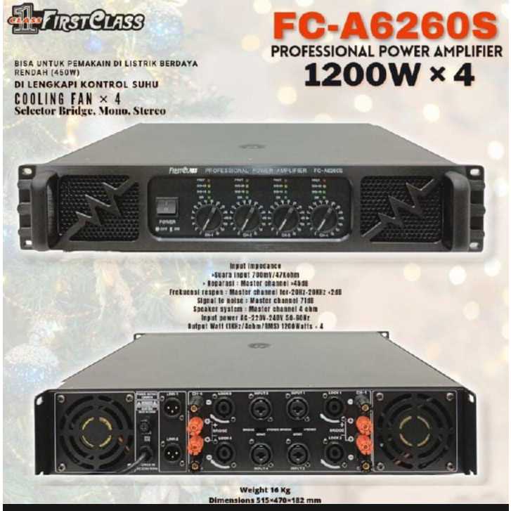 Power Ampli FirstClass FC A6260-S