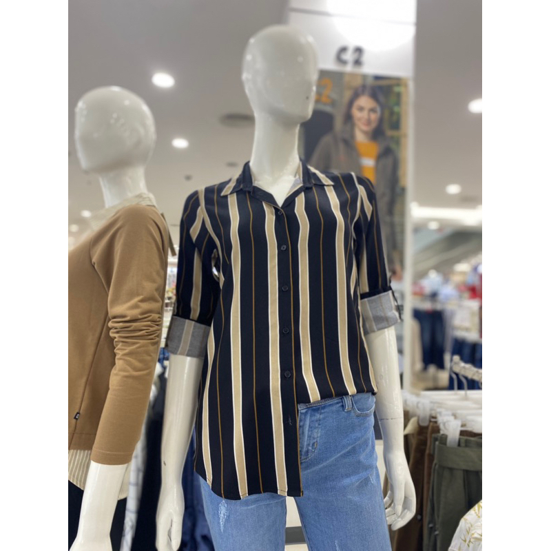 Kemeja cewek motif garis merk C2 dari MATAHARI