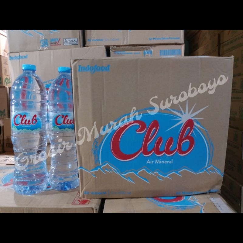 

CLUB Air Mineral 1500ml x 12 botol (1 box)INSTAN SURABAYA