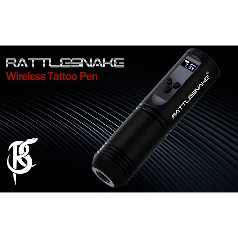 Rattlesnake Rotary Tattoo Machine Wireless Pen 1850mAh Power LED Digital Display Japan Motor(matte b