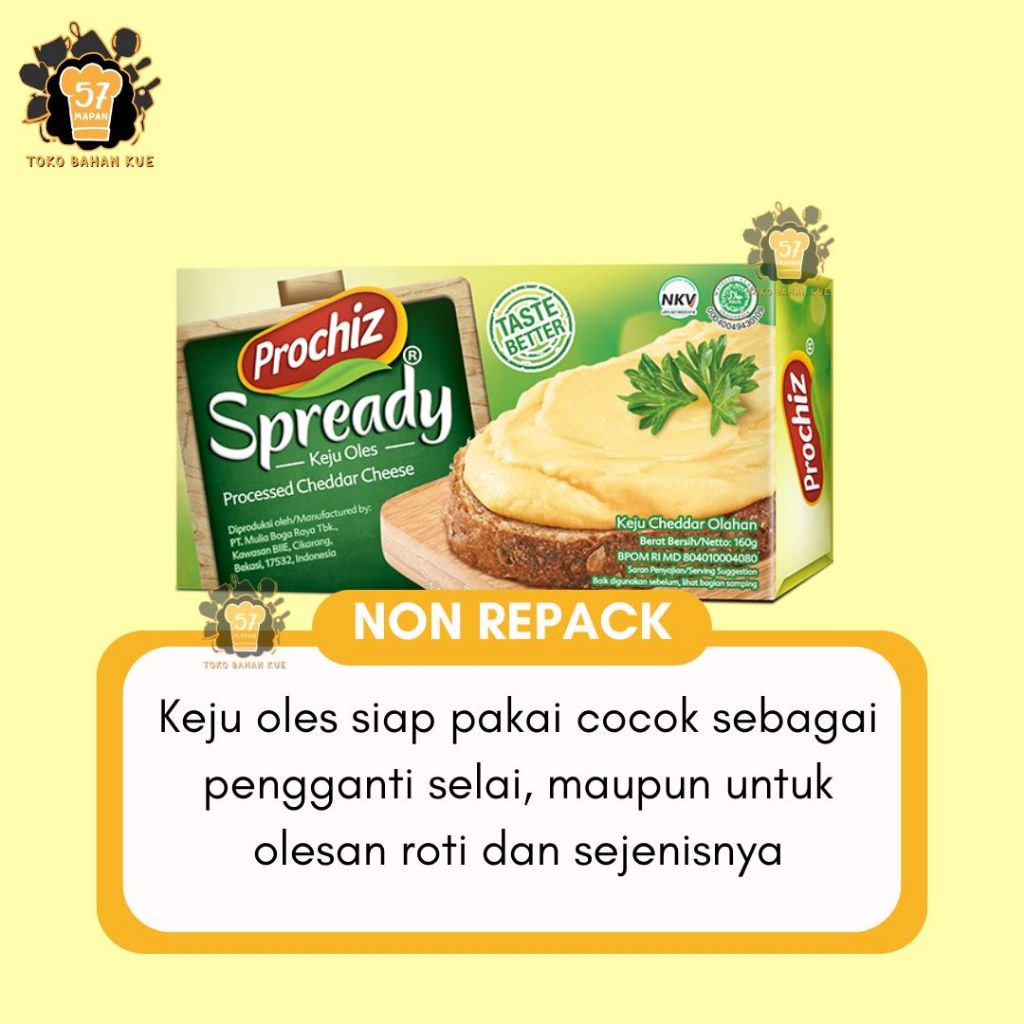 

KEJU SPREADY PROCHIZ 160 GR / KEJU OLES