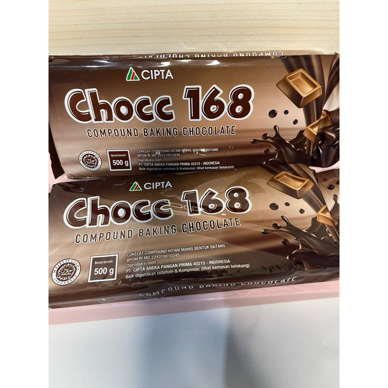 

Coklat Blok Chocc 168/Coklat Compound baking/coklat batangan 500g