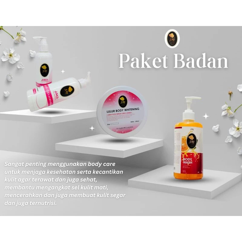 jmb JM BEAUTY PAKET BADAN || JM BEAUTY SKINCARE || JM BEAUTY untuk mencerahkan wajah