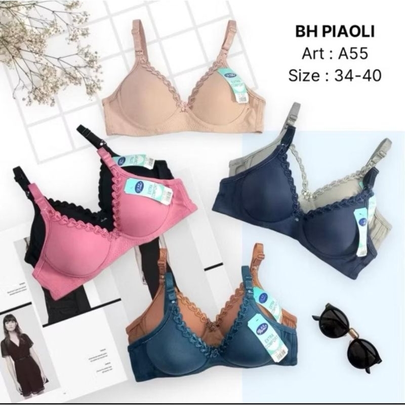 BH Piaoli Bra Piaoli Wanita gadis Remaja PL A5 A55 PIAOLI kancing 2 [TERMURAH] [ORIGINAL]