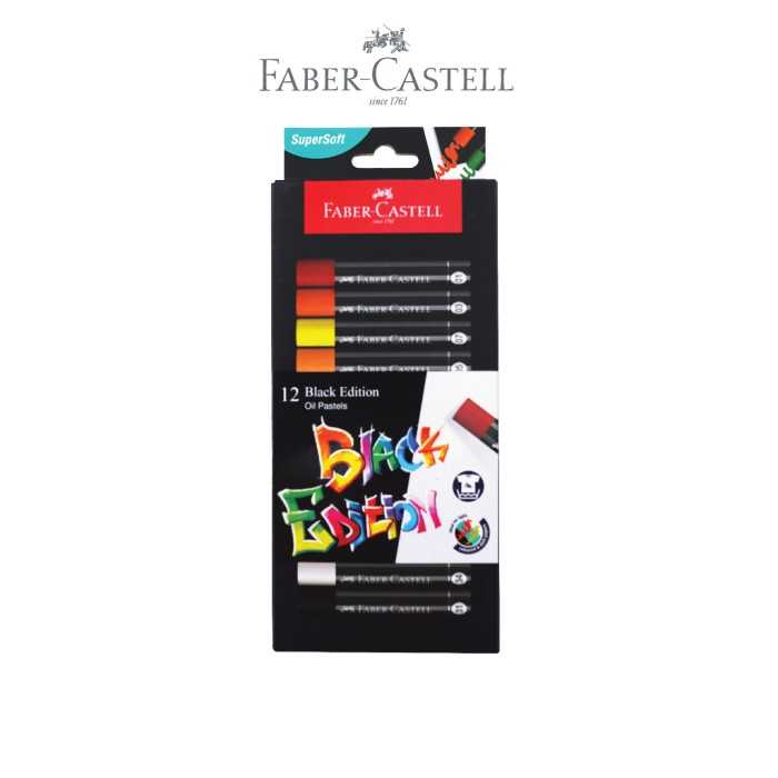 

Faber Castell Black Edition Oil Pastel Series 12/24/36/48 Warna