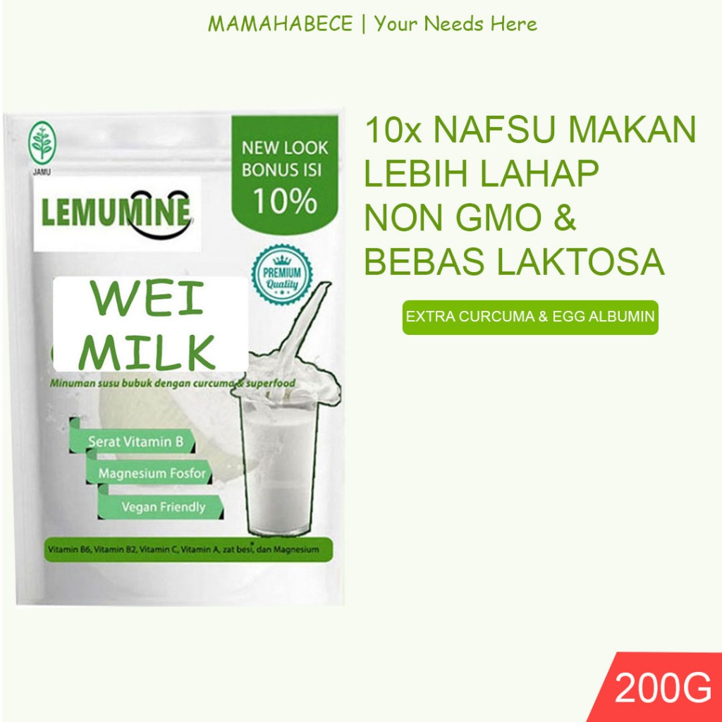 

Penggemuk Badan Bpom Permanen Tanpa Efek Samping Milk Lemumine (200G)