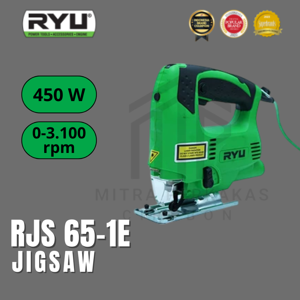 RYU RJS 65-1E Mesin Jig Saw Mesin Gergaji Potong Kayu Triplek