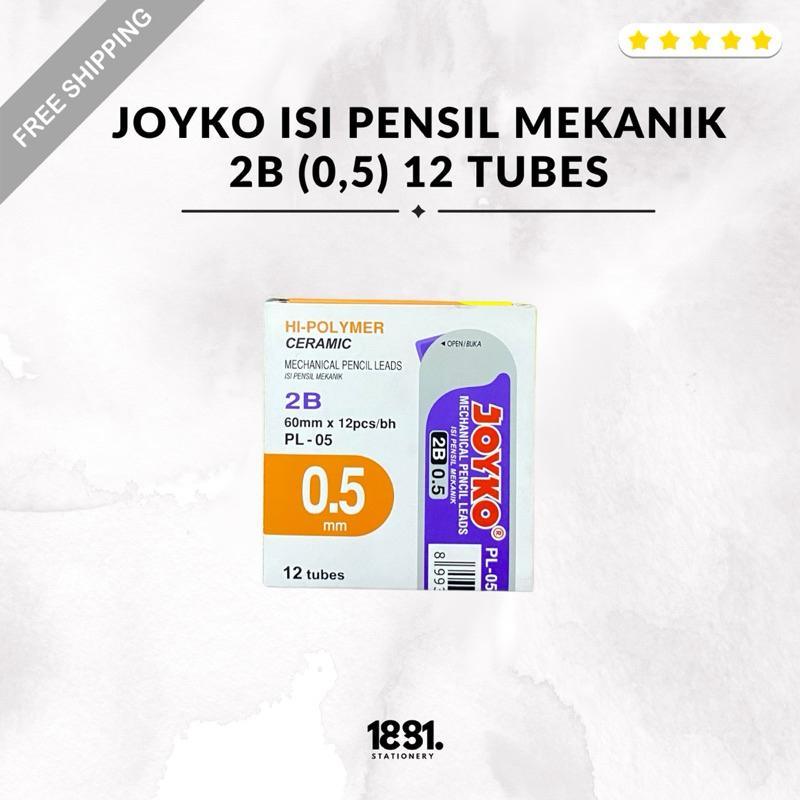 

Joyko Refill Pensil Mekanik 2B | Refill Pensil Mekanik 12 Tubes | Pensil Mekanik Refill (0,5)