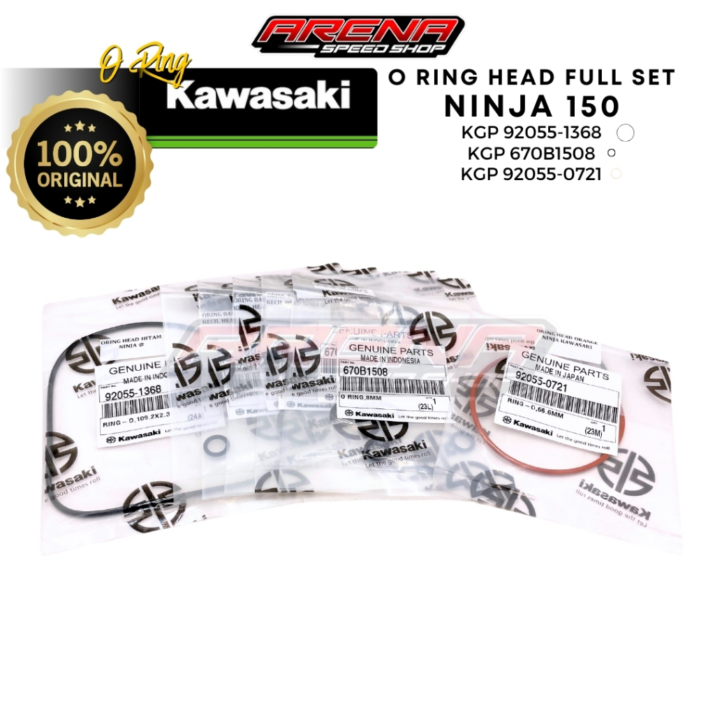 KGP O Ring Head Ninja 150 R RR SS Seal Oring Sil O-RING Block Head SET Ninja 2T Original Kawasaki
