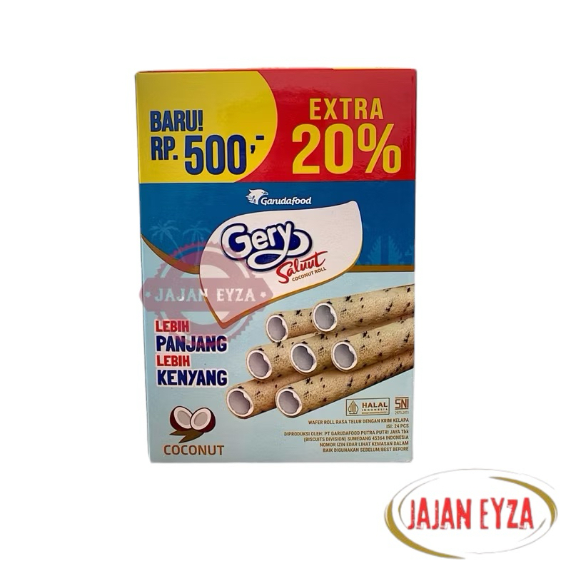 

GERY SALUT COCONUT ROLL BOX ISI 24 PCS