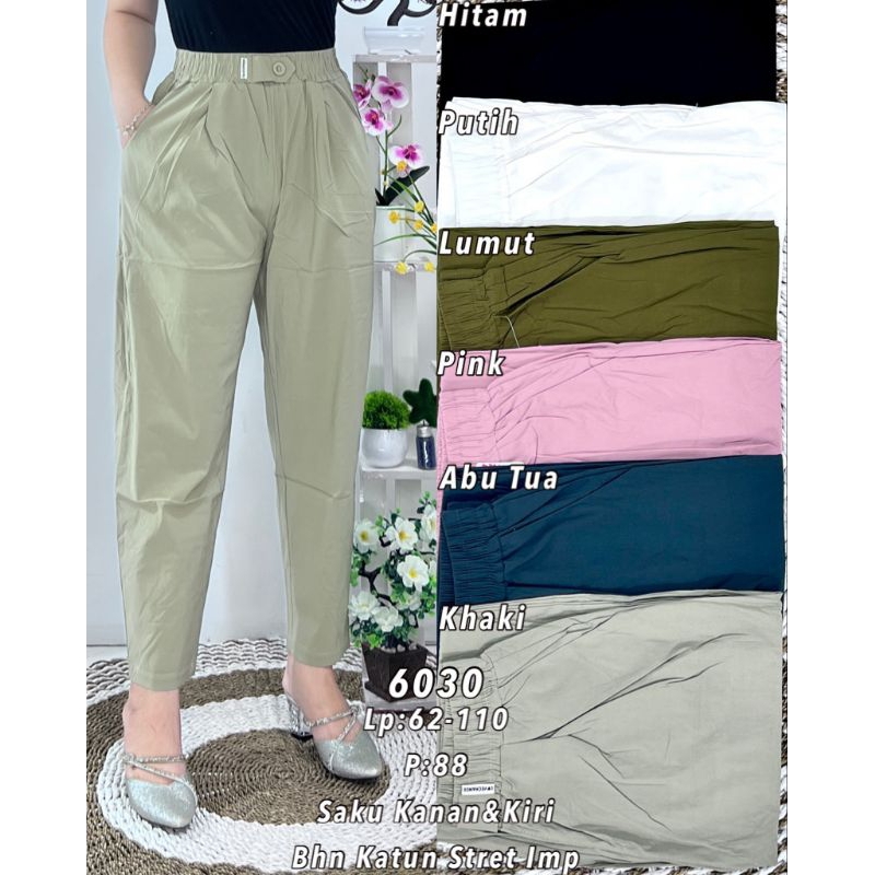 RTYU NEW ARRIVALL  603 Celana Joger Import Bangkok Katun Stretch Kancing