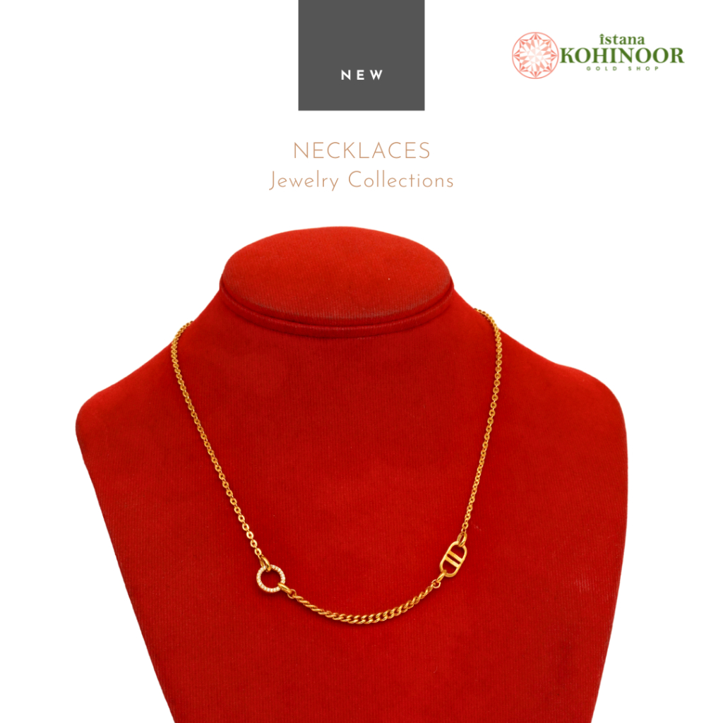 KOHINOOR NEW GOLD NECKLACES KALUNG EMAS VARIASI 16K NECKLACES