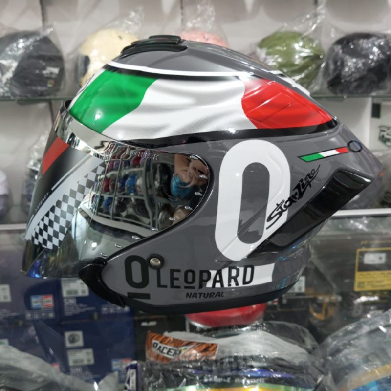 HELM JS ARMOR LEOPARD GREY ORIGINAL
